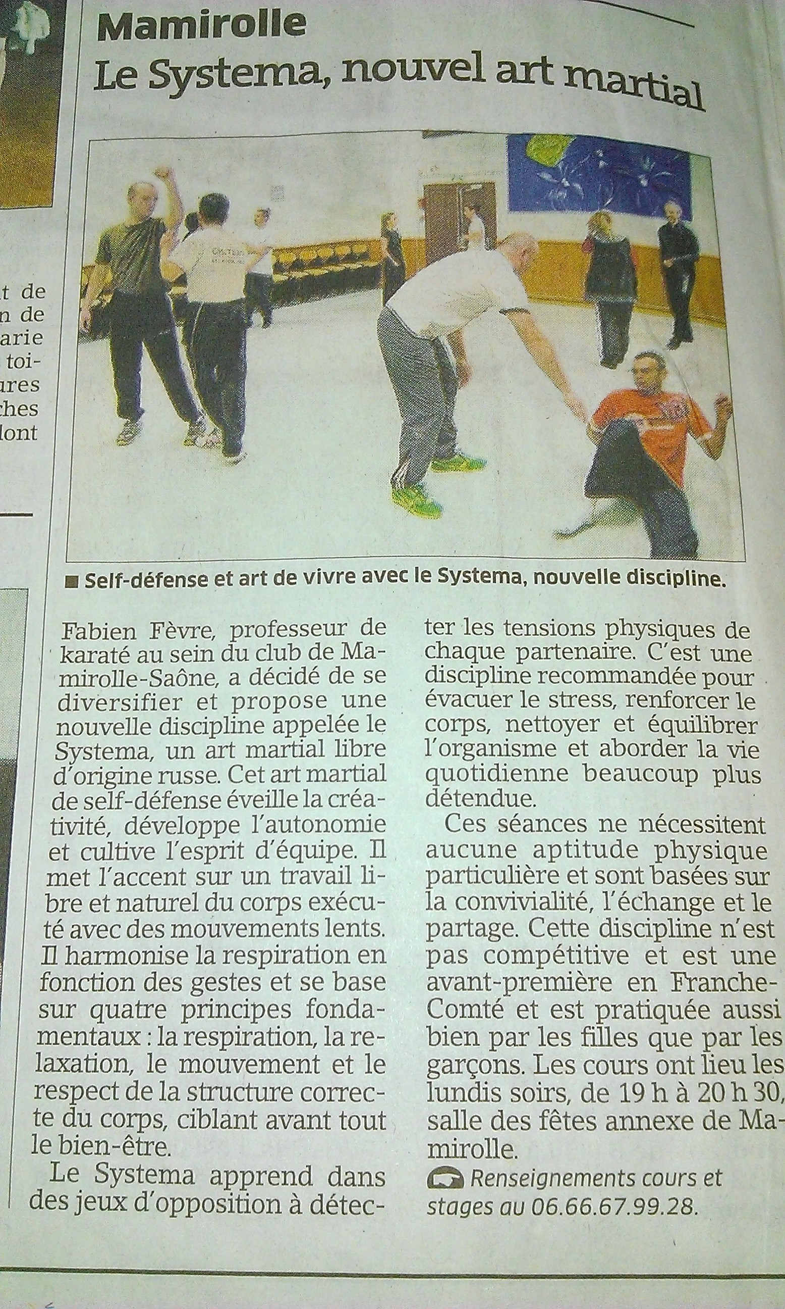 Article paru dans l'Est Republicain du 17 janvier 2013